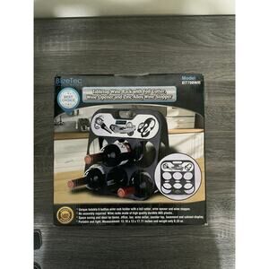 BlizeTec - Tabletop Wine Rack with Foil Cutter, Wine Opener